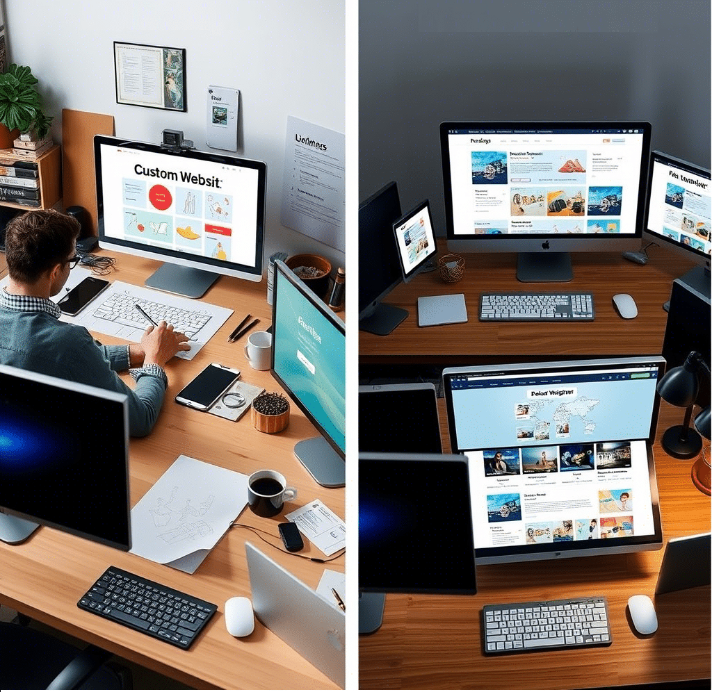 Custom Website Design vs Template Design: Which is Right for Your Business?
